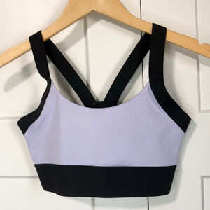 Calia by Carrie Underwood lavender and black sports bra size medium